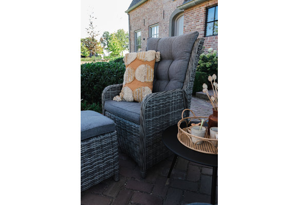 7-delige tuinset | 6 Dublin verstelbare stoelen (AG) | 230cm tuintafel