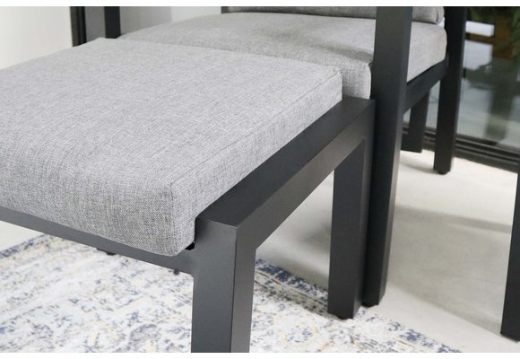 Duo Loungeset Coda | Charcoal | Aluminium| Showroom