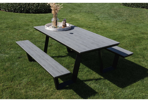 Picknicktafel Coffee Bay | Grey | Aluminium & Polywood