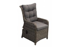 Verstelbare tuinstoel Dublin | Rond Wicker | Showroom