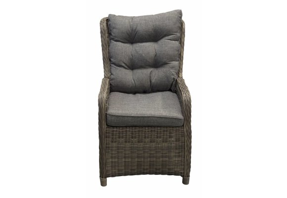 Verstelbare tuinstoel Dublin | Rond Wicker | Sweet Brown | Showroom