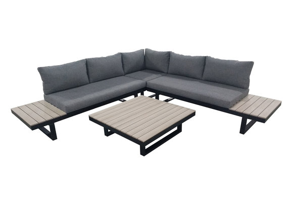 Plateau Loungeset Hoedspruit | 4-delig | Wood | Aluminium & Polywood