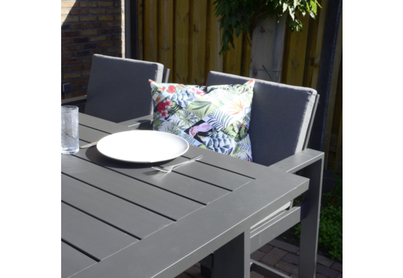 Bartafel Malibu 180x94cm | Charcoal | Aluminium | Lesli Living