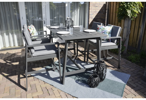 Barset Malibu | Charcoal | Aluminium | Lesli Living