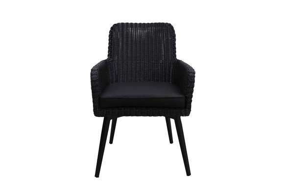 Dining tuinstoel Pisa | Black | Wicker