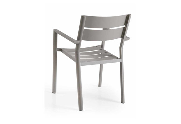 Stapelbare tuinstoel Delia | Khaki | Aluminium | Brafab