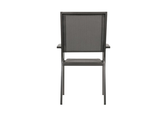 Stapelbare tuinstoel Mojito Negro | Grey | Aluminium & Textileen | Lesli Living