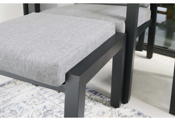 Duo Loungeset Coda | Charcoal | Aluminium