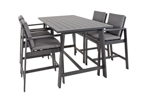 Barstoel Malibu | Charcoal | Aluminium | Lesli Living