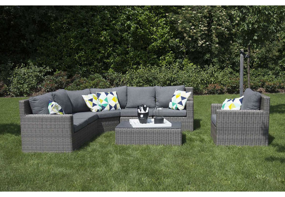 XL-Hoek Loungeset Santonio | 7-delig | met stoel | Wicker