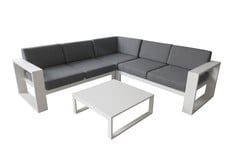 Hoek Loungeset Pompei | 4 delig | Aluminium