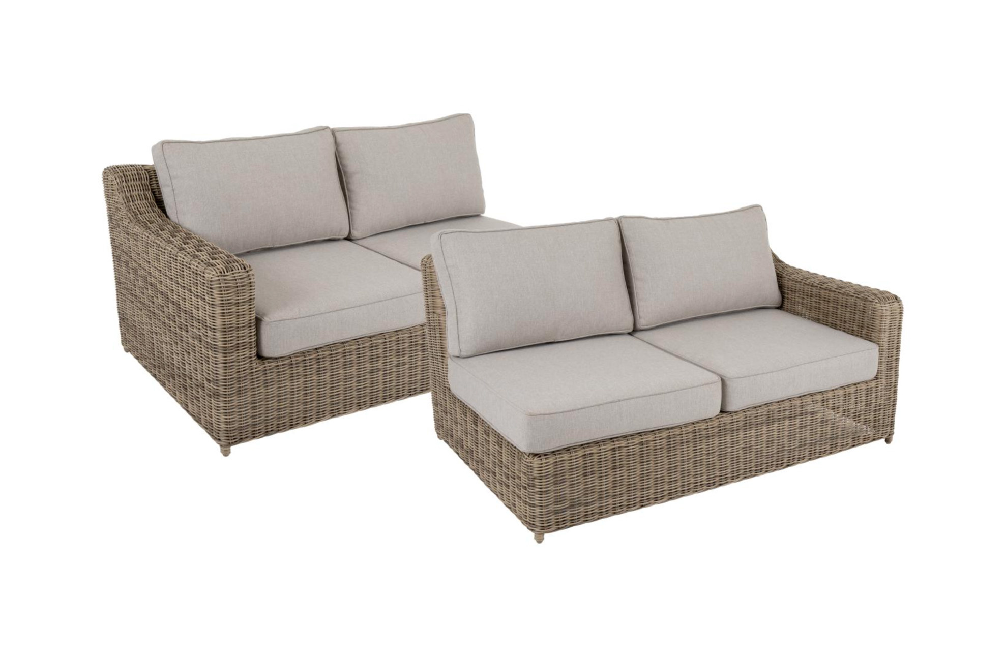 Brafab Bankdelen Glendon | Rustic | Rond Wicker | Brafab