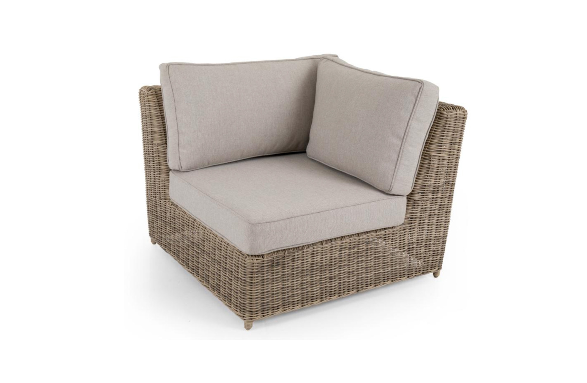 Brafab Hoekelement Glendon | Rustic | Rond Wicker | Brafab
