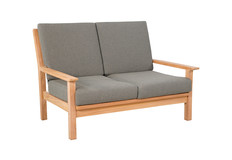 Loungebank 2-zits | 124cm | Teakhout