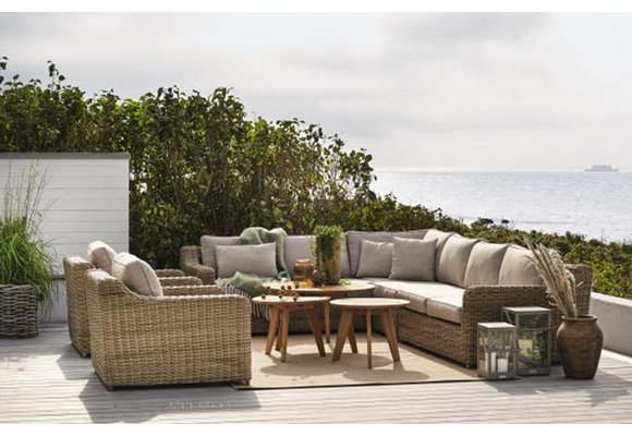 Hoekelement Glendon | Rustic | Rond Wicker | Brafab