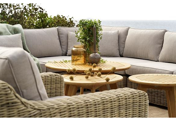 Bankdelen Glendon | Rustic | Rond Wicker | Brafab
