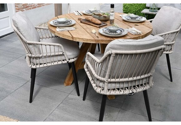 Ronde tuintafel Ayra ø120cm | Teakhout
