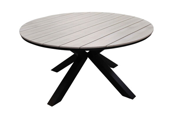 Ronde tuintafel Cyprus ø150cm | Wood | Polywood & Aluminium