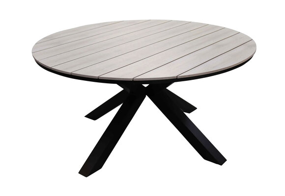 Ronde tuintafel Cyprus ø120cm | Wood | Polywood & Aluminium