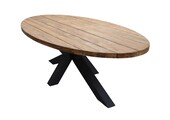 Ovale tuintafel Palu 300x130cm | Teakhout