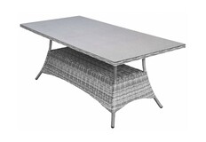 Tuintafel Dublin 160x90cm | Keramiek & Wicker