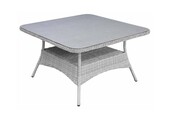 Vierkante tuintafel Dublin 115x115cm | Keramiek & Wicker