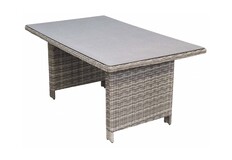 Tuintafel Dublin 145x85cm | Keramiek & Wicker