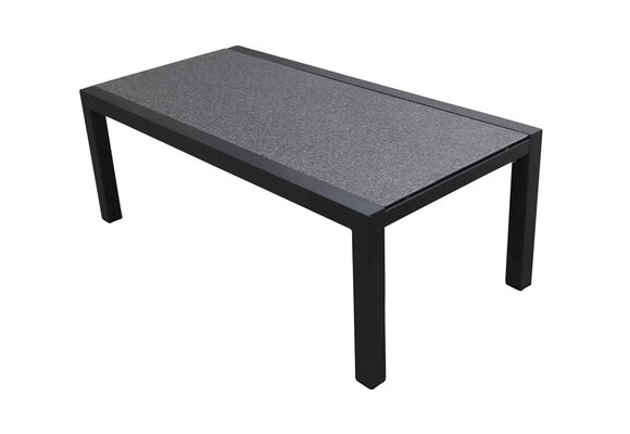 Loungetafel Bezano 120x60cm | Matt Black | Aluminium