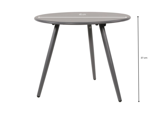 Bijzettafel Rafael ø45cm | Blueberry Grey | Metaal | Lesli Living