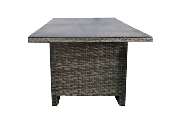 Tuintafel Dublin 230x100cm | Ash Grey | Keramiek & Wicker