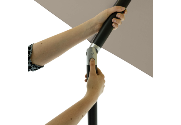 Madison Parasol | Corsica push-up | Light Grey | 200x250cm