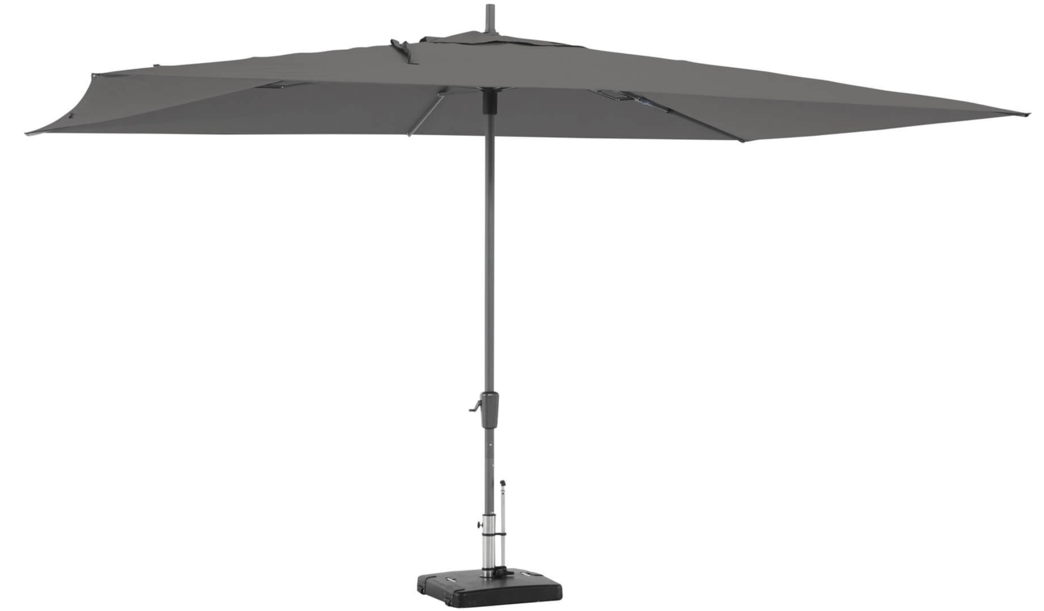 Madison Madison Parasol | Rectangle | Grey | 400x300cm