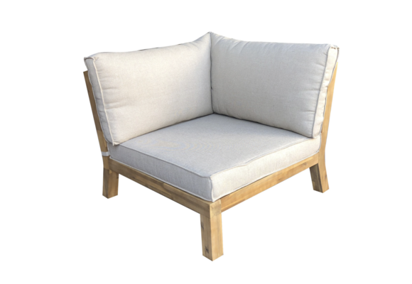 Hoek loungeset Kent | 6-delig | Sand | Acacia