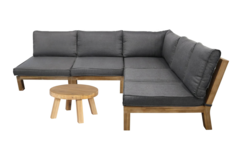 Hoek loungeset Kent | 6-delig | Acacia