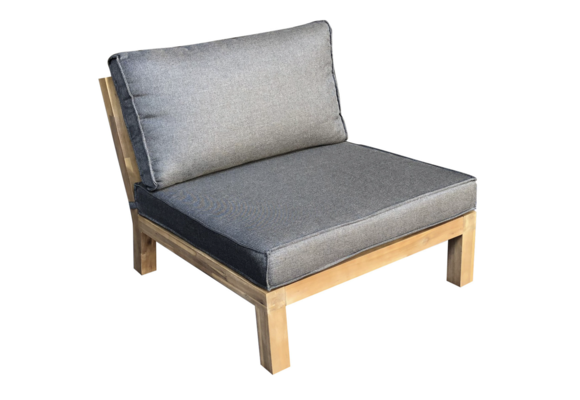 Hoek loungeset Kent | 6-delig | Grey | Acacia