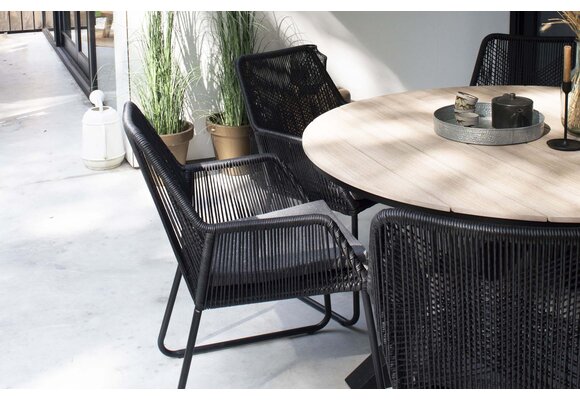 Ronde tuintafel Cyprus ø120cm | Wood | Polywood & Aluminium