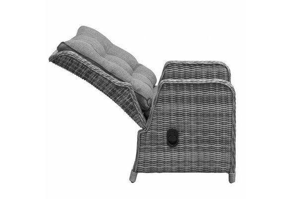 Showmodel | 7-delige tuinset | 6 Dublin verstelbare stoelen (AG) | 180cm tuintafel (keramiek