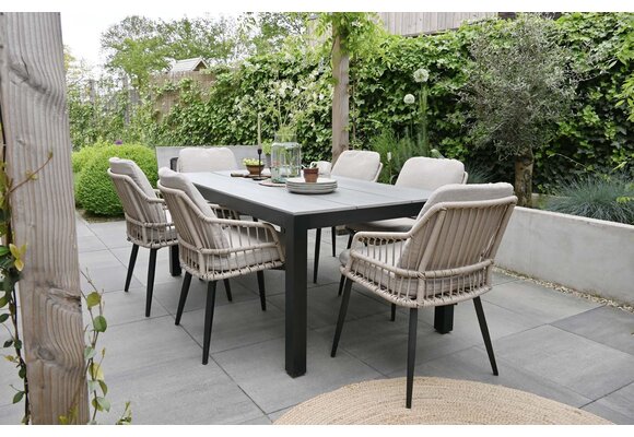 Tuintafel Cyprus 180x100cm | Grey | Showroom