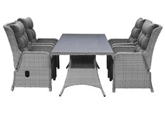 5-delige tuinset Dublin | 4 Dublin verstelbare stoelen | Tuintafel Dublin 160cm | MG | Showroom