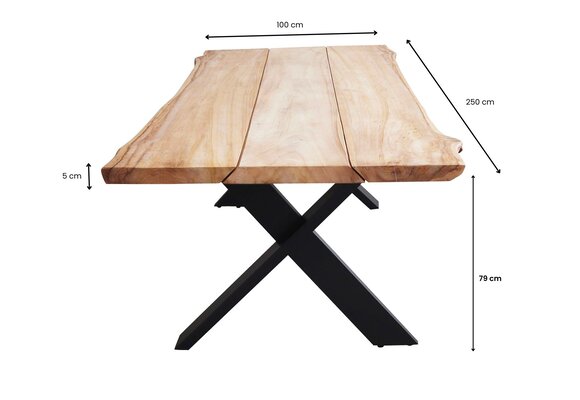 Tafelblad Pohon | 250x100cm | Boomstam