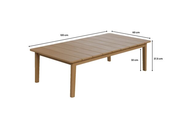 Loungetafel Felline | 120x60cm | Acaciahout