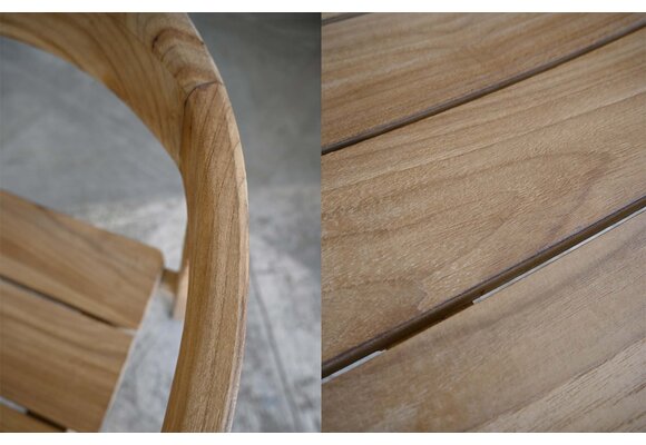 Stapelbare tuinstoel Selly | Teakhout