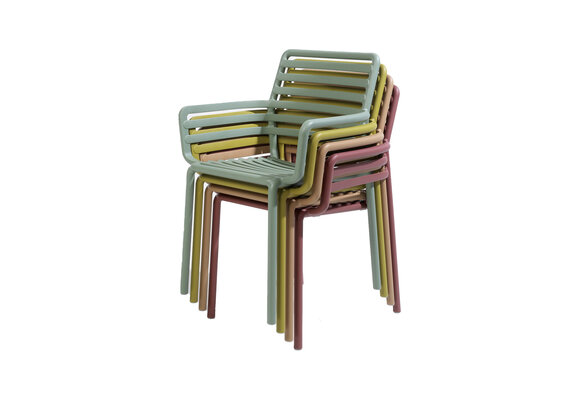 Stapelbare tuinstoel Doga | Kunststof | Cappuccino