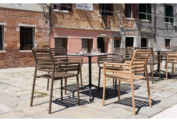 Stapelbare tuinstoel Doga | Kunststof | Cappuccino