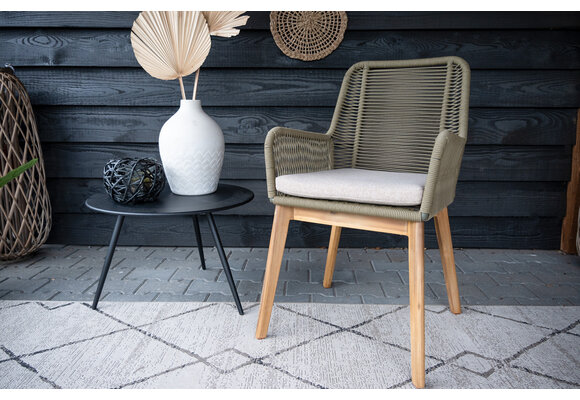 Dining tuinstoel Paduga | Groen | Rope
