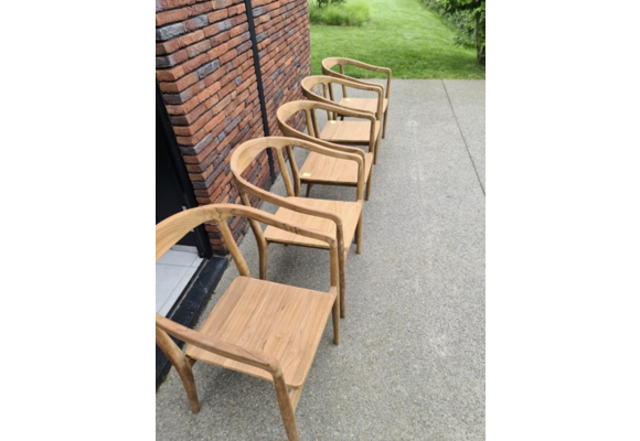 Stapelbare tuinstoel Lotte | Teakhout