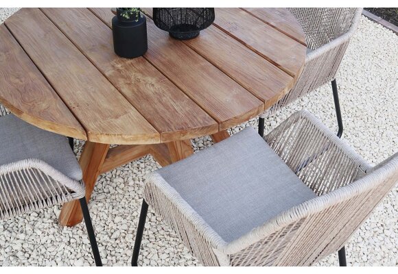 Dining tuinstoel Mona | Sand | Rope