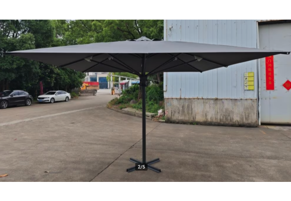 Big John 4x4 vierkant  Grijs doek , royal grey frame