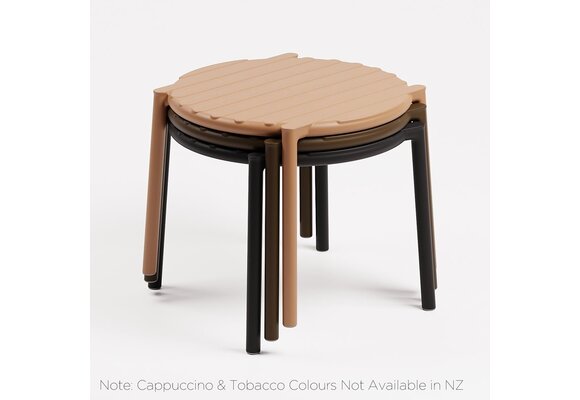 Bijzettafel Doga ø49,5cm | Kunststof | Bianco