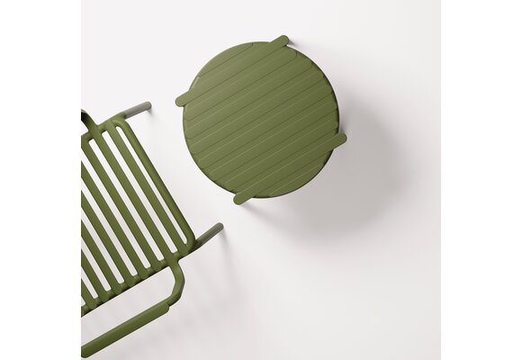 Bijzettafel Doga ø49,5cm | Kunststof | Cappuccino